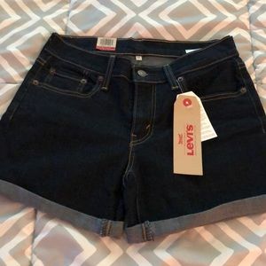 Blue jean shorts